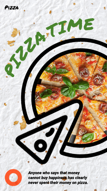 Creative Pizza Display Introduction Instagram Story预览效果