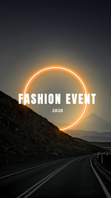 Natural Scene Orange Neon Circle Frame Text Instagram Highlight预览效果