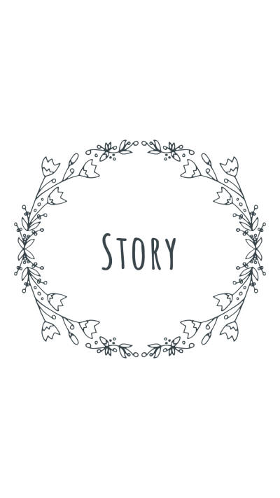 Literary Style White Background Flower Circle Frame Text Class Fashion Simple Retro Style Instagram Highlight