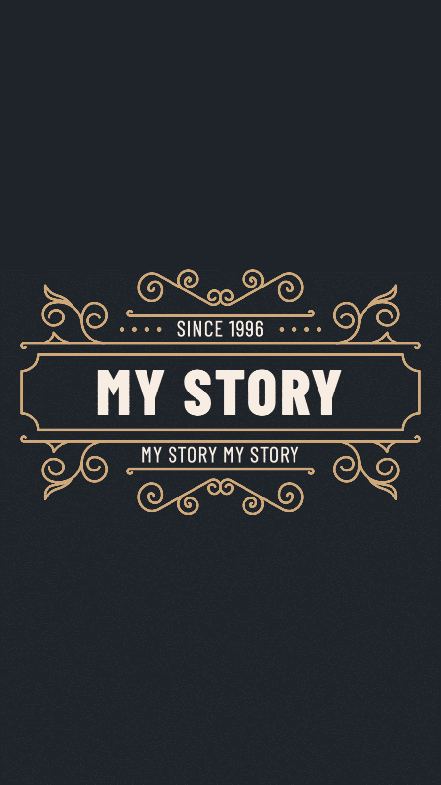 Geometry Element Black Background Hand-painted Leaves Frame Text Class Fashion Simple Retro Style Instagram Highlight