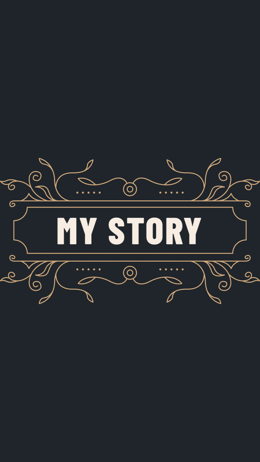 Black Background Hand-painted Frame Text Class Fashion Simple Style Instagram Highlight