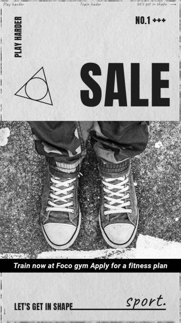 Paper Background Creative Sport Sale Introduction Instagram Story预览效果