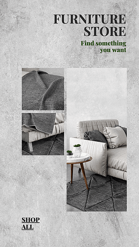 Furniture and Textile Store Promotion Ecommerce Story