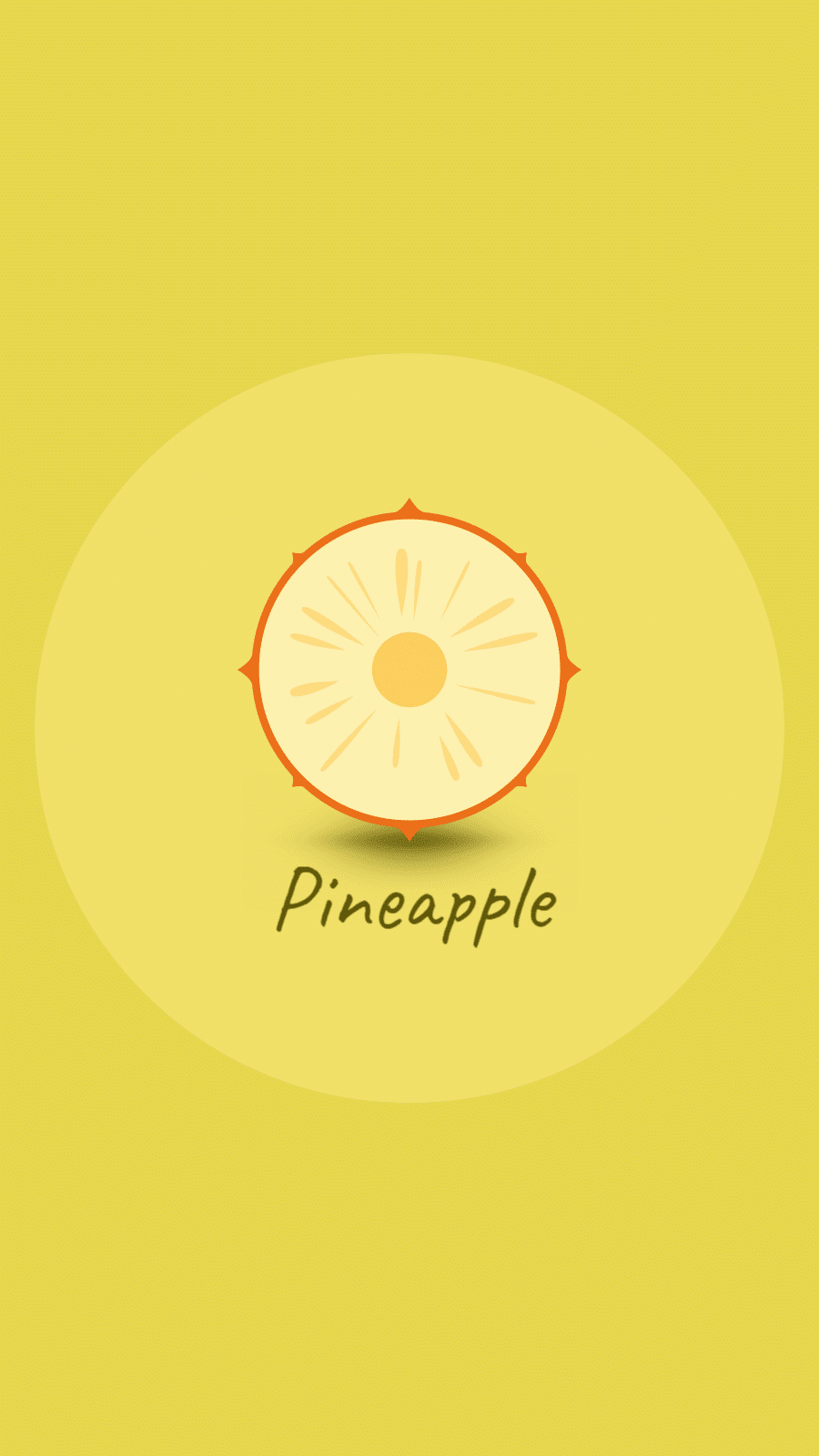 Dark Yellow Background Fruit Promotion Pineapple Simple Fashion Style Instagram Highlight