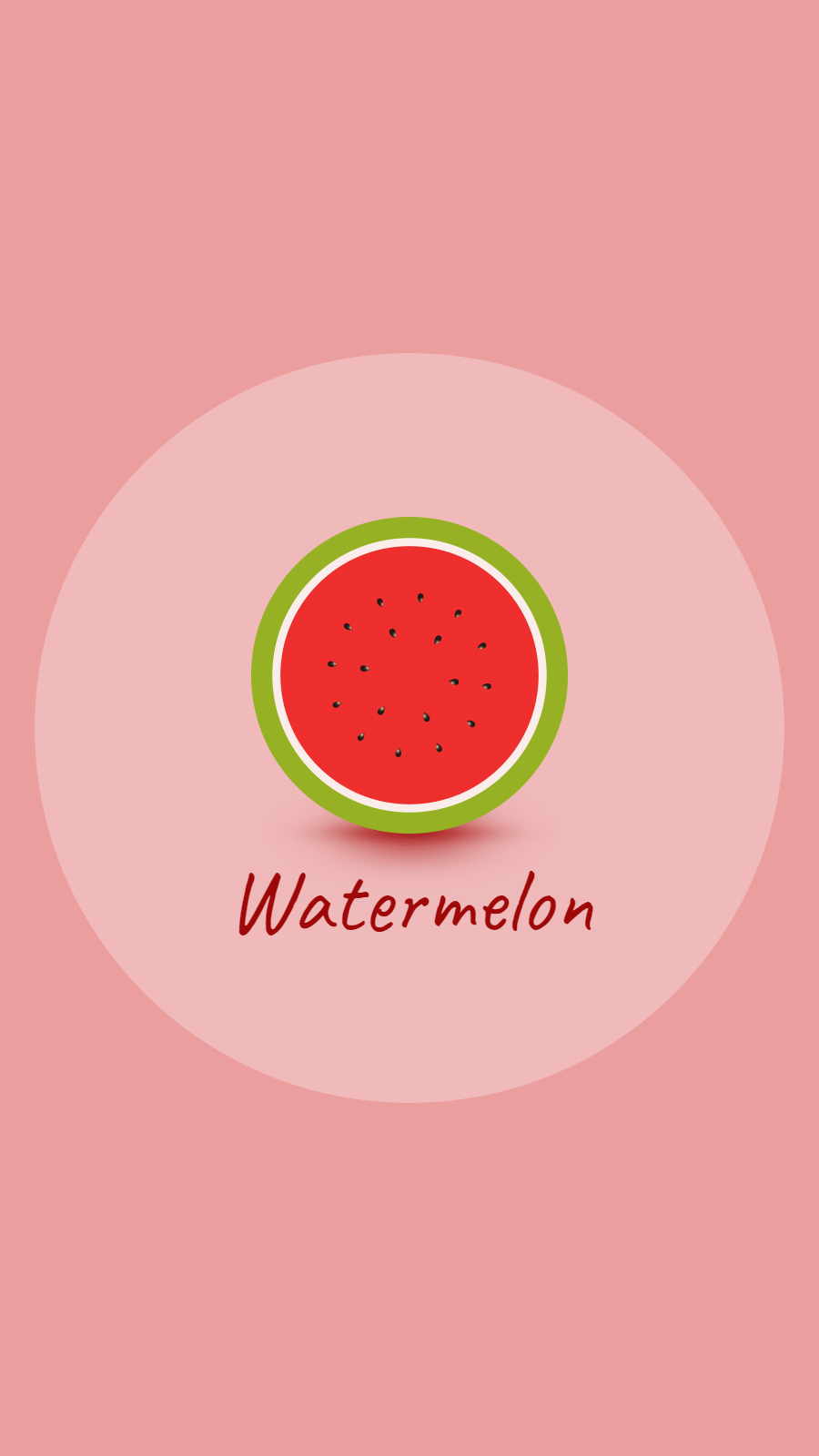 Dark Pink Background Fruit Promotion Watermelon Simple Fashion Style Instagram Highlight