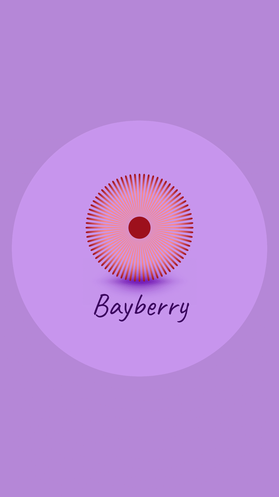 Purple Background Fruit Promotion Bayberry Picture Simple Cartoon Style Instagram Highlight