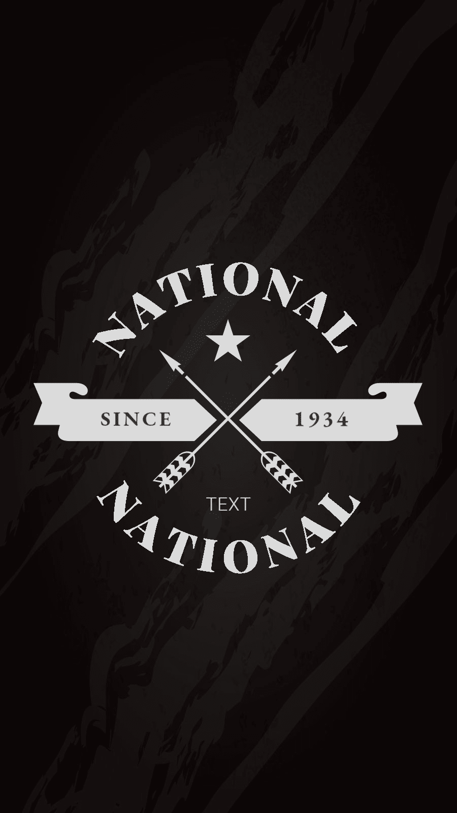 Black Background Text Circle Frame Retro Simple Fashion Style Instagram Highlight