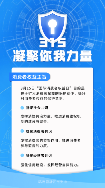 315消费者日知识百科商务风海报预览效果