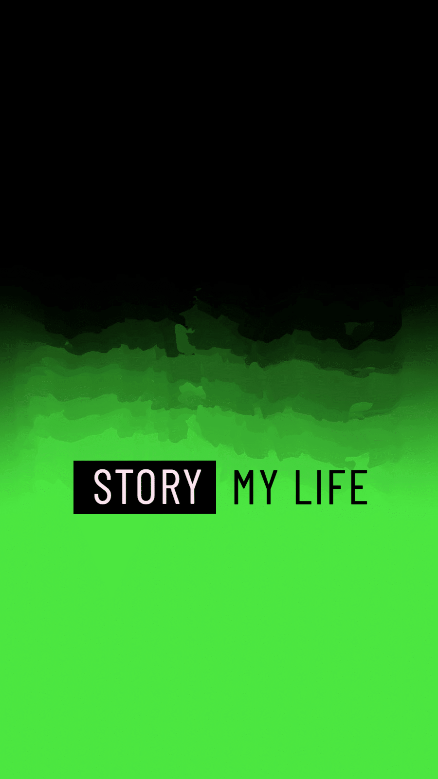 Simple Fashion Green Neno Light Watercolor Text My Life Instagram Highlight