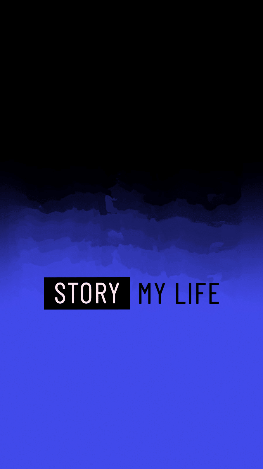 Simple Blue Neon Watercolor Background Instagram Highlight