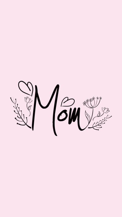 Cute Hand Painted Leaves Decorate Mother's Day Greeting nstagram Highlight 