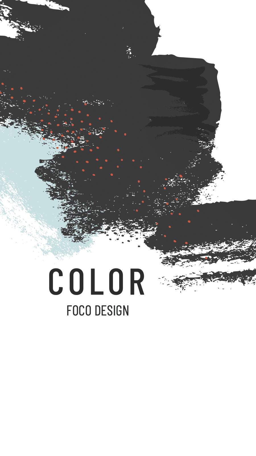 Fashion Color Block Brush Pattern Text Instagram Highlight 