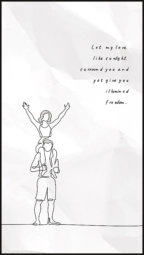 Literary Hand Painted Style Paper Background Couple Quotes Instagram Story