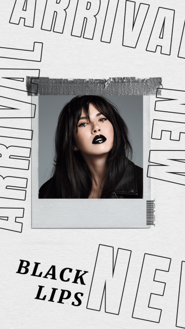 Creative Black Lips Display Promo Instagram Story预览效果