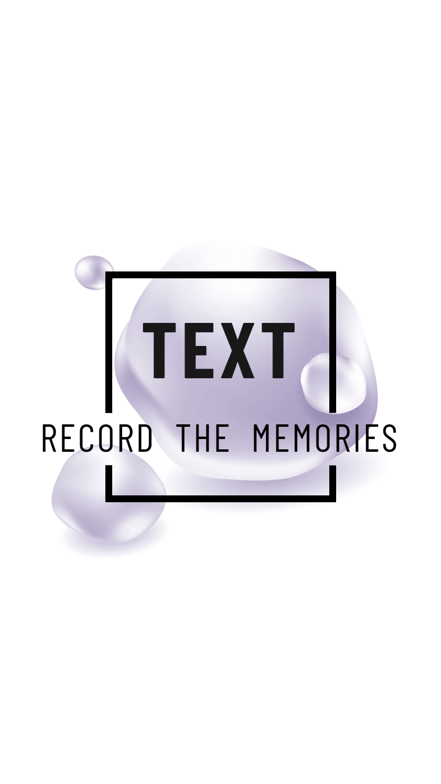 Simple Fashion Bubble Decorate Text Instagram Highlight