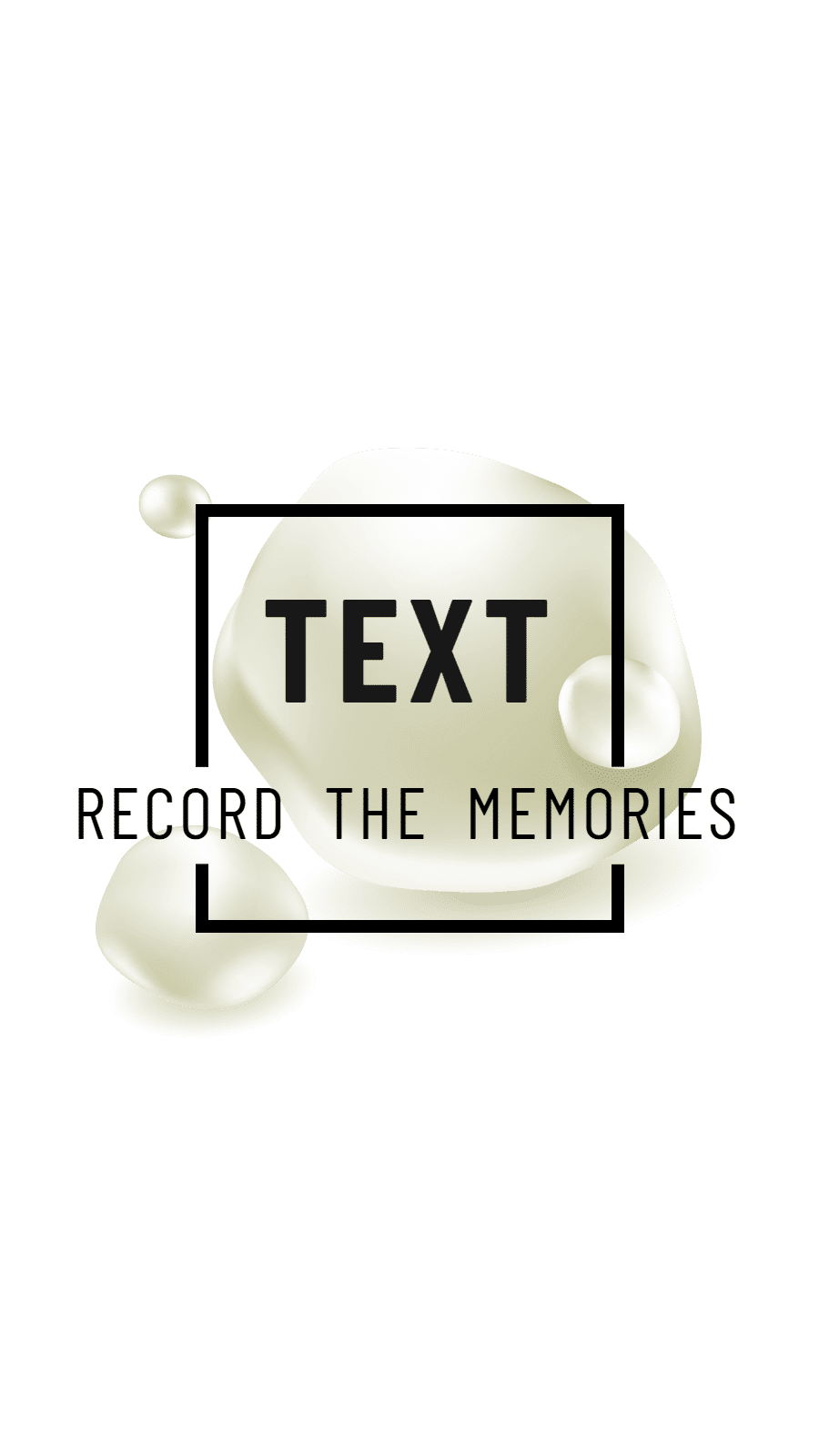 Simple Bubble Pattern Text Instagram Highlight