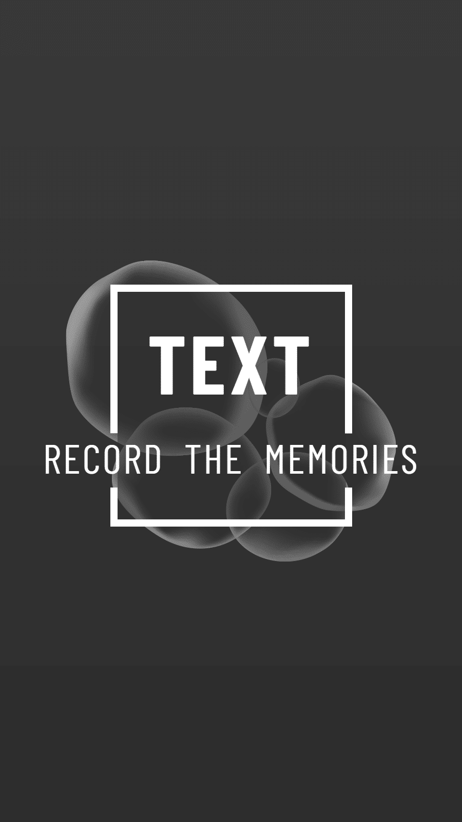 Simple Bubble Decorate Square Shape Text  Instagram Highlight