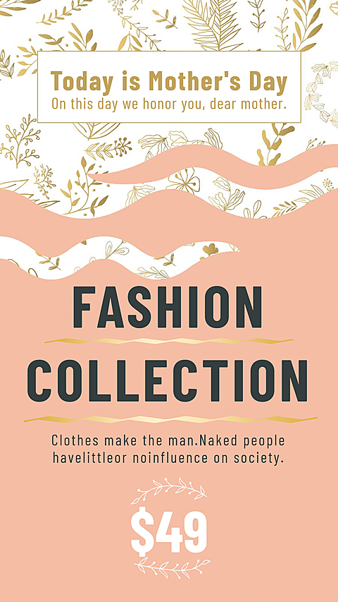 Simple Fashion Mother's Day Apparel Promo Instagram Story