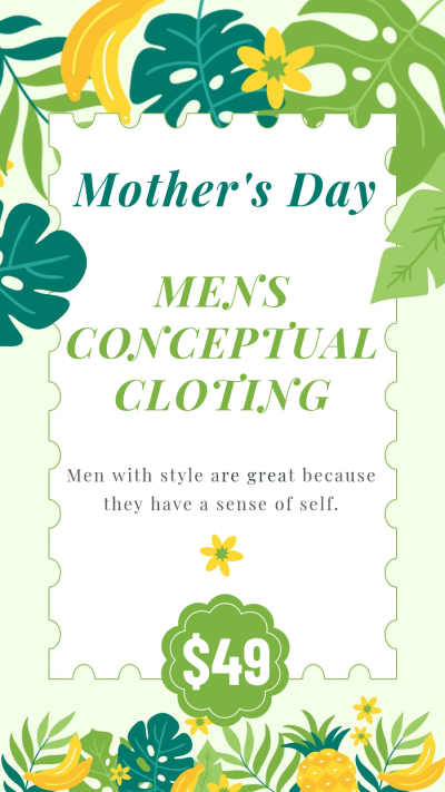 Simple Literary Mother's Day Clothing Promo Instagram Story