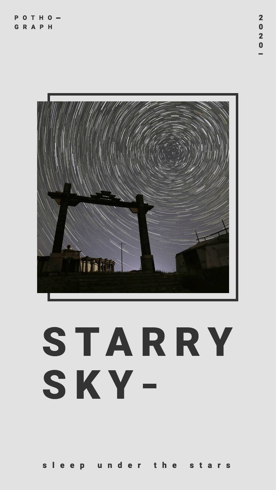 Simple Literary Starrysky Display Instagram Story预览效果
