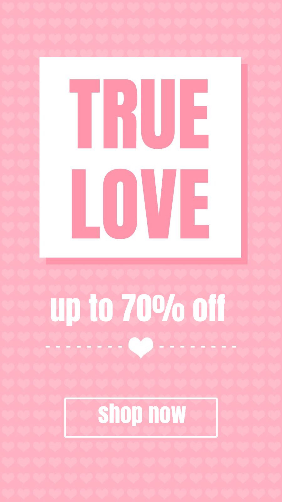 Pink Valentine's Day Clothing Bags Festival Promotion Big Discount Simple Fashion Simple Style Ecommerce Story