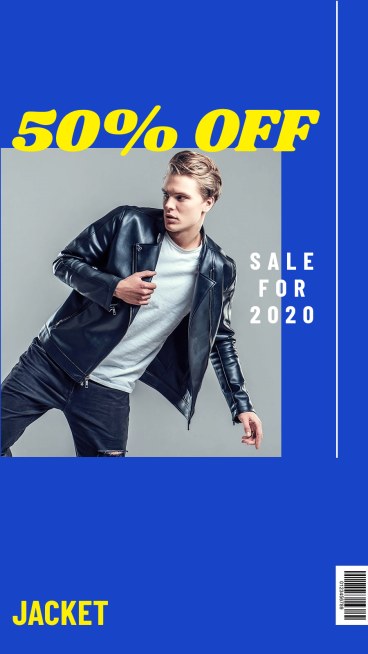 Simple Fashion Men's Jacket Display Instagram Story预览效果