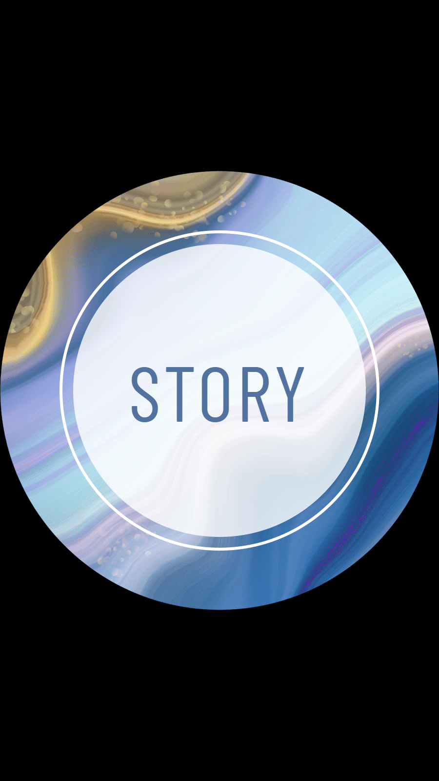 Literary Abstract Texture Ring Frame Text Story Instagram Highlight