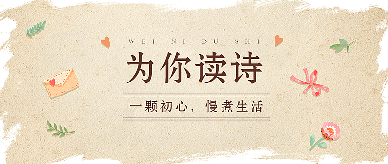 情感文艺清新底纹公众号首图