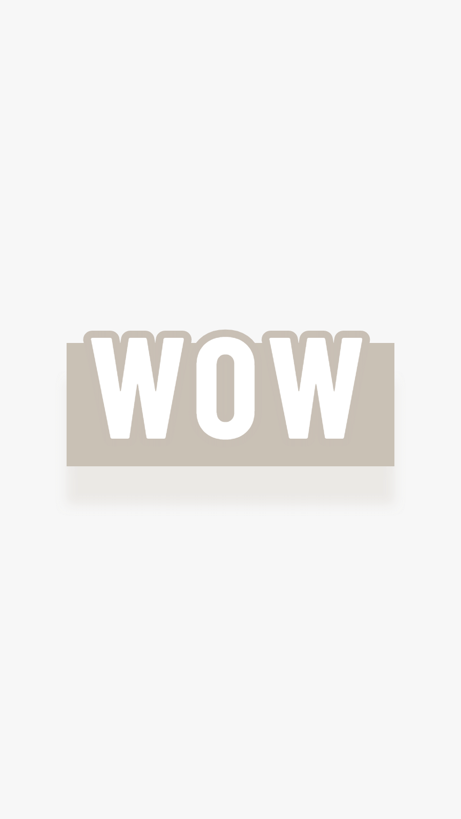 Grey White Background Text WOW Picture Simple Style Instagram Highlight