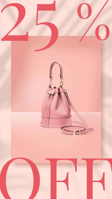 Valentine's Day Pink Women's Purse Discount Sale Promo Ecommerce Story