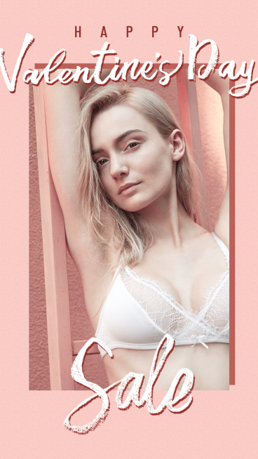Pink Background Valentine’s Day Commodity Promotion Simple Fashion Style Instagram Story预览效果
