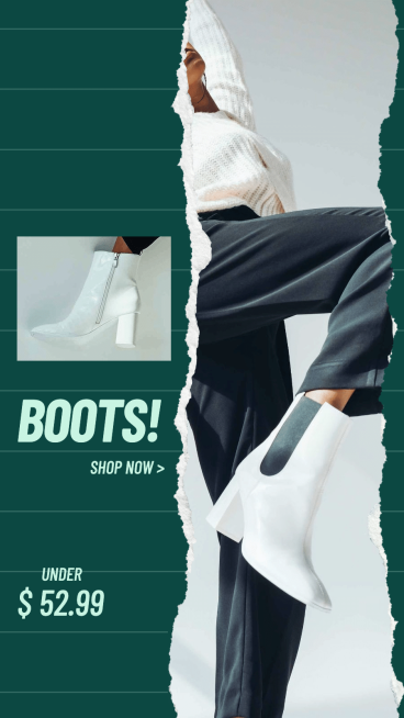 Cloting Match Big Sale Simple Fashion Style Tear Paper Simulation Ecommerce Story预览效果