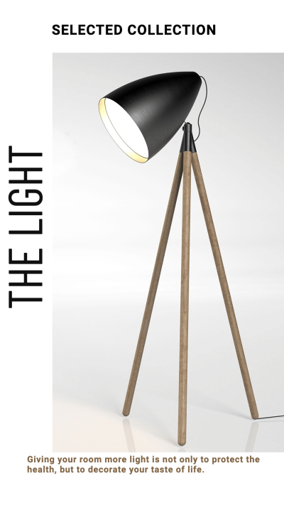 Minimal Floor Lamp Ecommerce Story