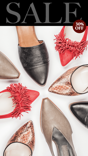  Female Shoes New Arrival Promotion Cool Simple Fashion Style Instagram Story预览效果