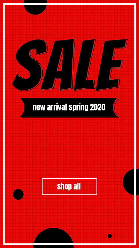 Bold Black and Red Font Design Sale Announcement Ecommerce Story