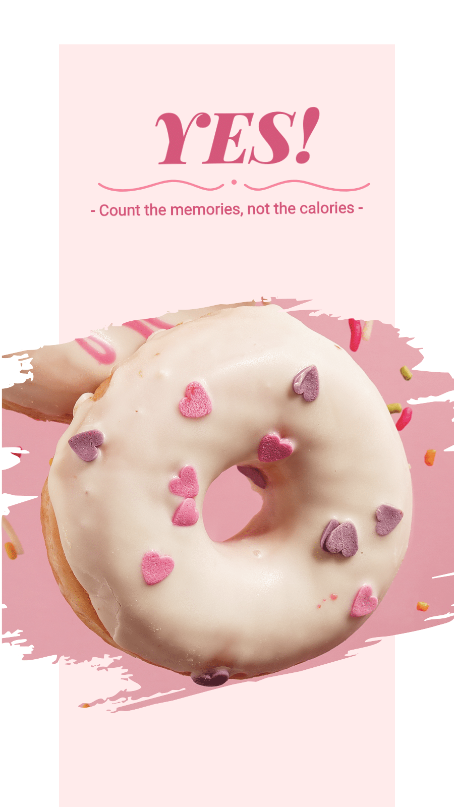 Pink and White Sweet Donut Ecommerce Story预览效果