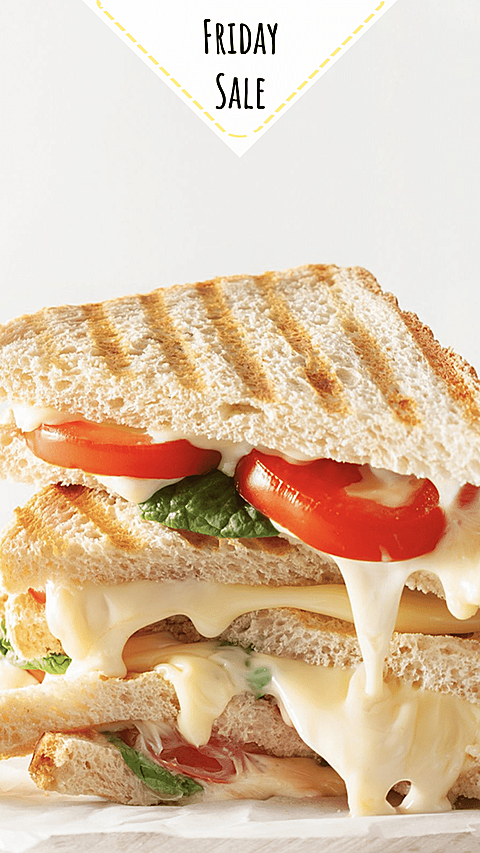 Delicious Food Sandwich Photo Simple Fashion Style Instagram Highlight