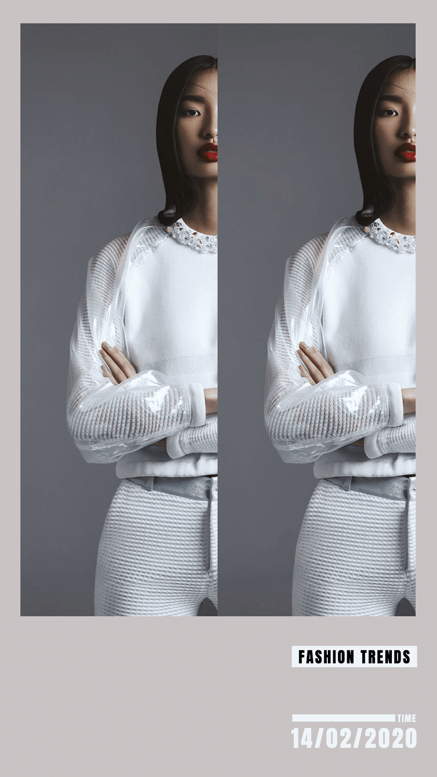 Grey Background Women’s Clothing Promotion Simple Fashion Style Ecommerce Story