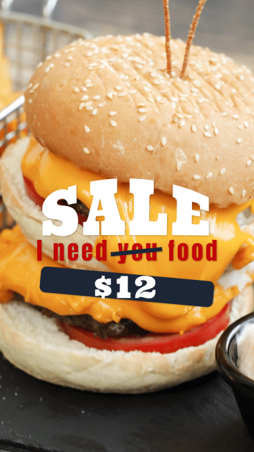 Creative Hamburger Display Promo Instagram Story预览效果