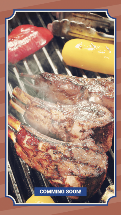 Delicious Food Western Cuisine Barbecue Promotion Retro Art Simple Fashion Style Poster Instagram Story