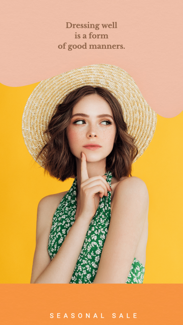 Simple Fashion Women's Outfit Display Instagram Story预览效果