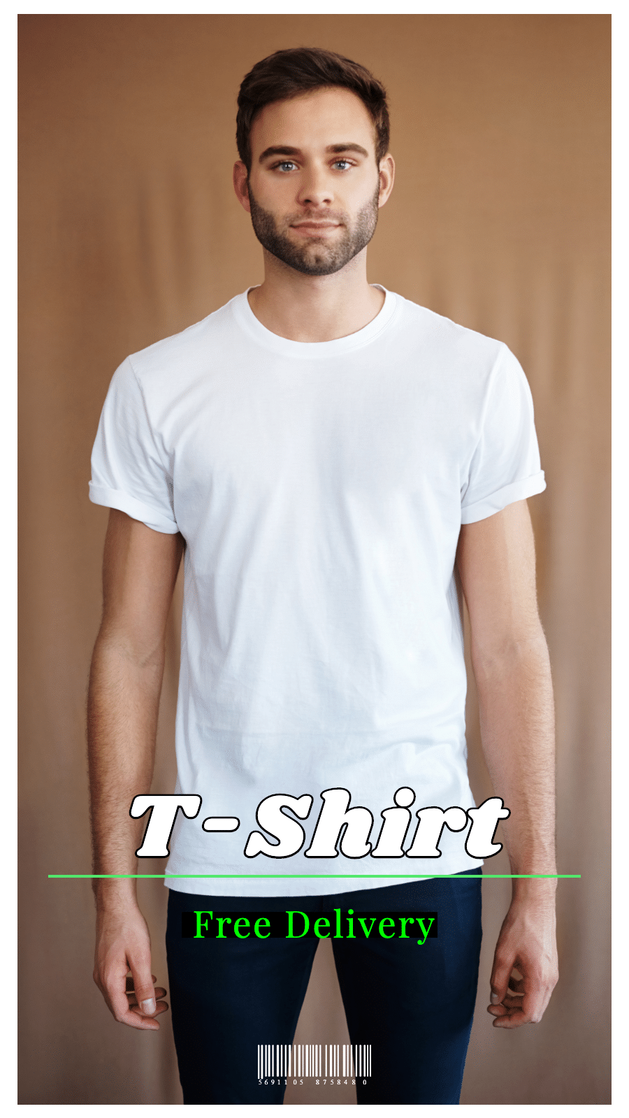 Simple Fashion Men's T-Shirt Display Instagram Story预览效果