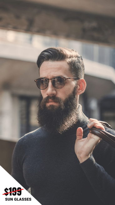 Fashion Men's Sun Glasses Discount Ecommerce Story预览效果
