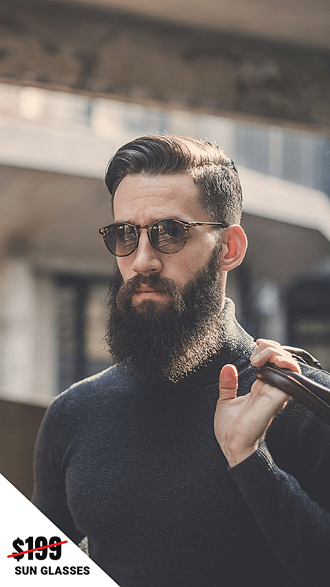 Fashion Men's Sun Glasses Discount Ecommerce Story