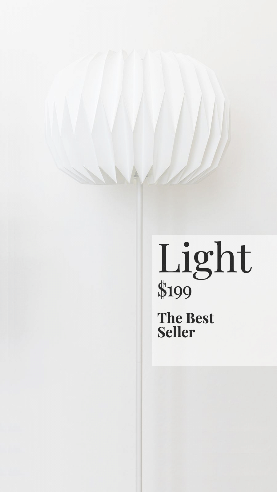 White Background Paper Lights Promotion Fashion Simple Style Poster Ecommerce Story预览效果