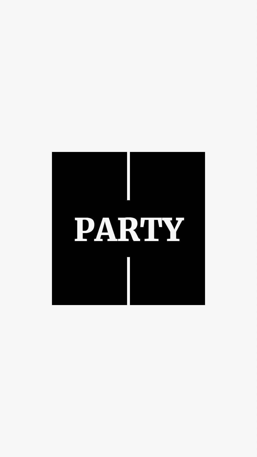 White Background White Line Party Text Instagram Highlight