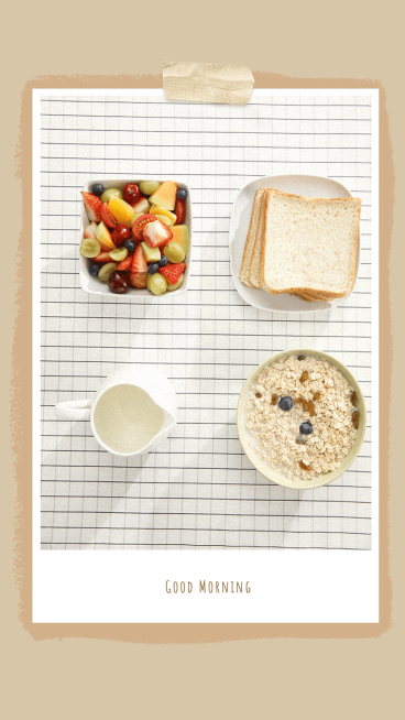 Breakfast Photo Life Sharing Art Simple Style Instagram Story预览效果