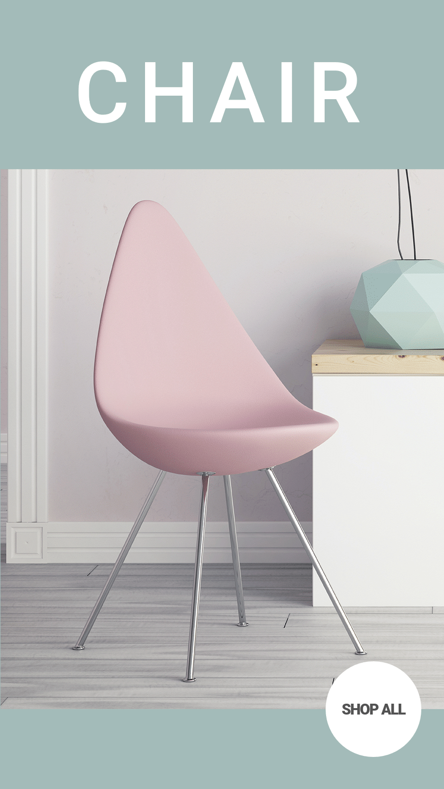 Furniture Promotion Pink Chair Picture Simple Fashion Cool Style Instagram Highlight预览效果