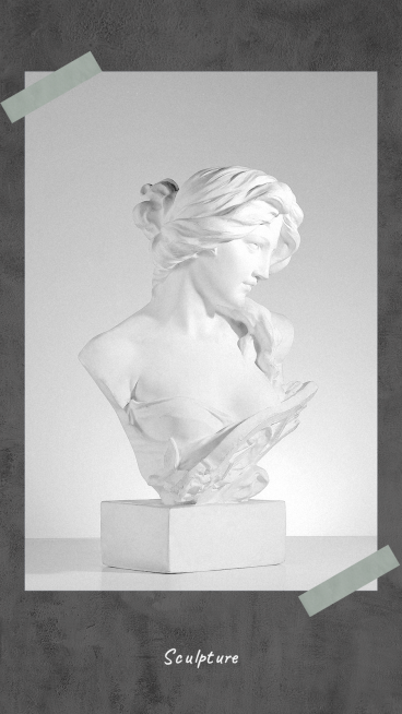 Simplicity Woman Sculpture Display Instagram Story预览效果