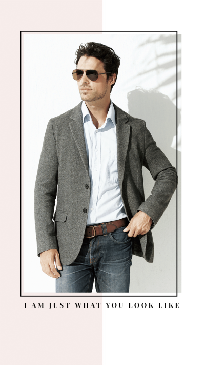 Simple Fashion Suit Man Personal Show Instagram Story